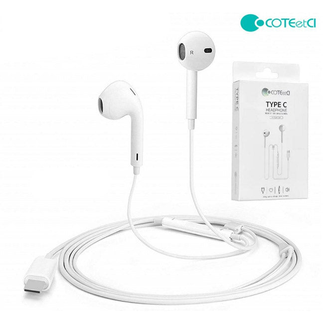 Auriculares Type C - Branco