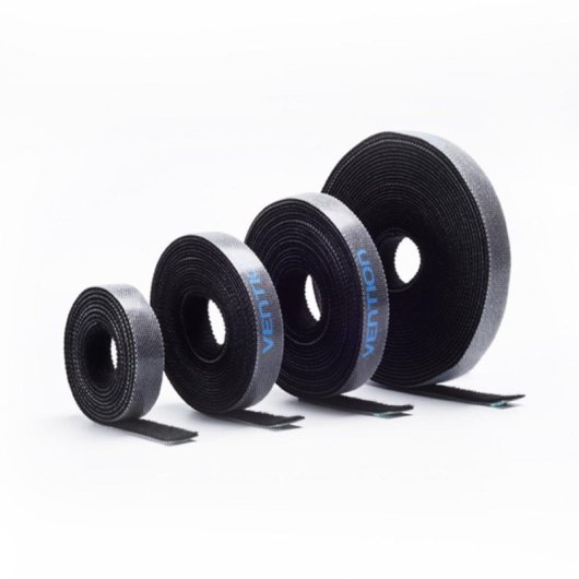 Tira de Velcro Organizadora Para Cabos - Vention  5M Preta