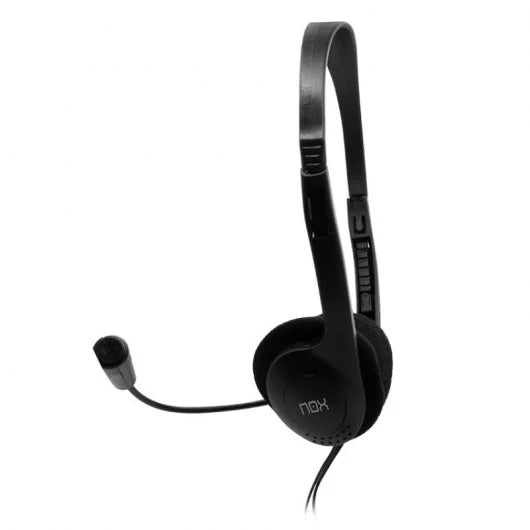 NOX Voice One Stereo Headset com Microfone Preto