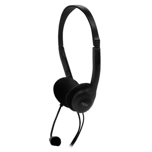 NOX Voice One Stereo Headset com Microfone Preto