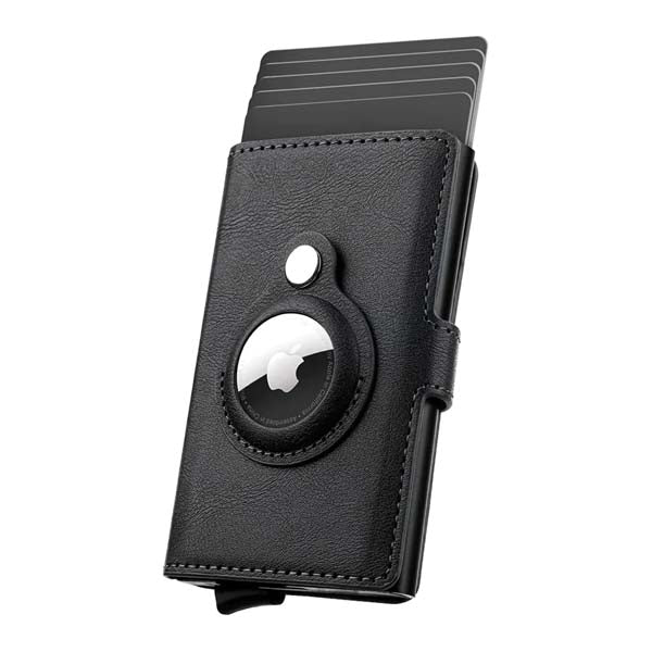 Black Wallet with AirTag Slot