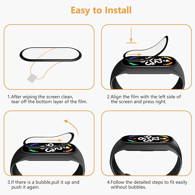 Tempered Glass Film for Xiaomi Mi Band 7 / Xiaomi Mi Band 8