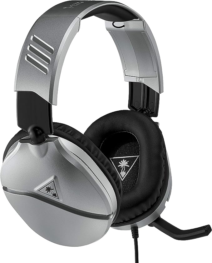 Turtle Beach Recon 70 Casques de jeu PS4 PS5 Xbox One Nintendo Switch et PC Argent