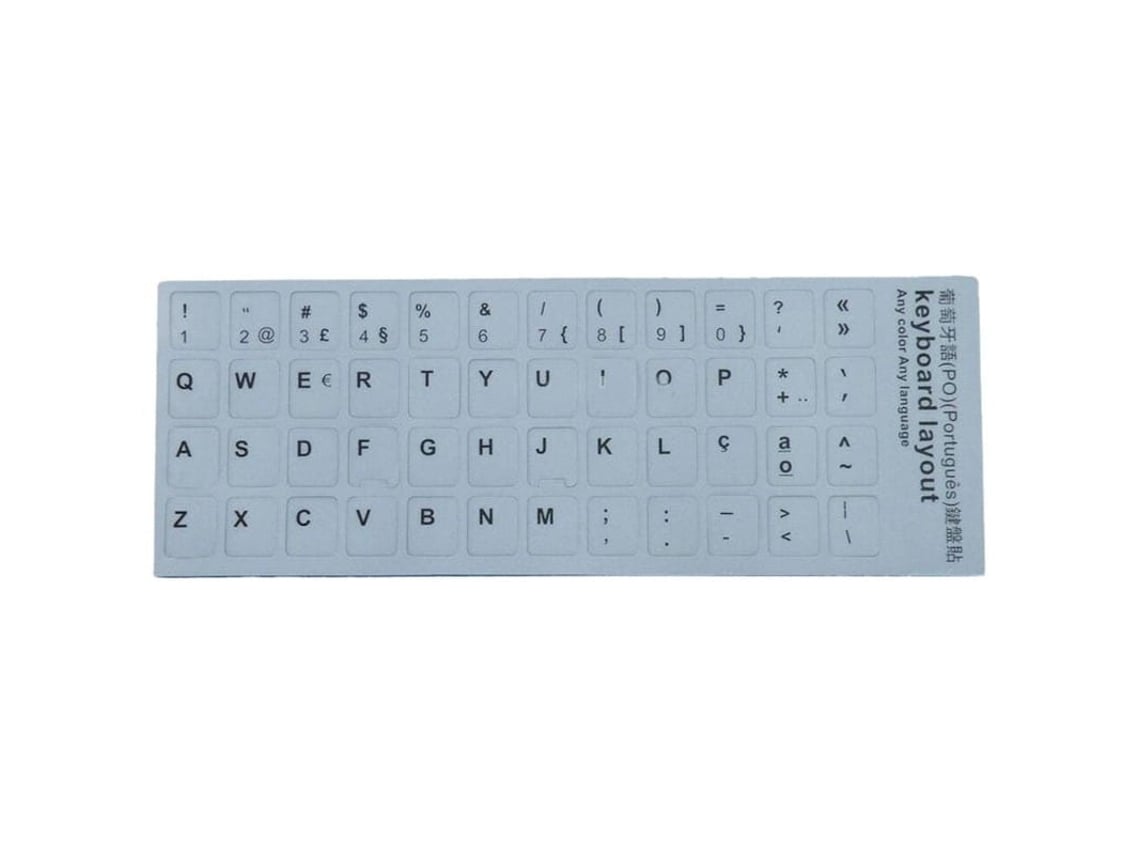 Autocollants noirs pour clavier portugais