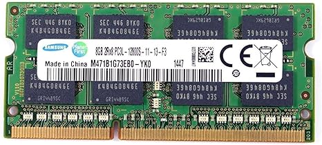 SAMSUNG RAM MEMORY 8GB DDR3 2Rx8 PC3L-12800S-11-13-F3 M471B1G73EB0-YK0