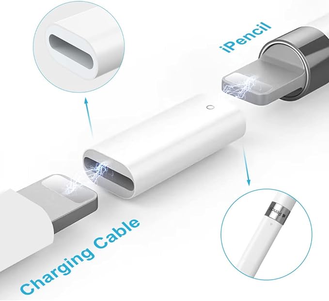 Conector / Adaptador de carregamento compatível com Apple Pencil 1 Geração