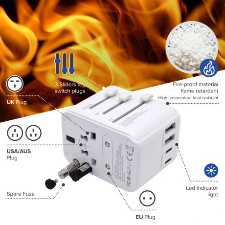 Ewent Universal Travel Adapter - EW1470 