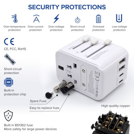 Ewent Universal Travel Adapter - EW1470 