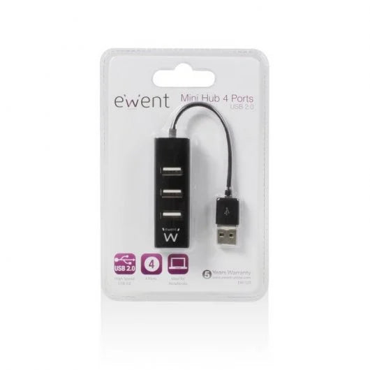 Ewent Mini-Hub 4 Portas USB 2.0