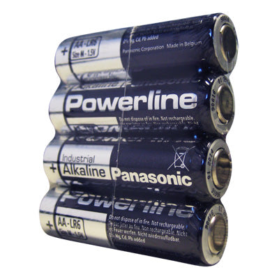 PANASONIC POWERLINE AA LR06 1.5V BATTERIES - PACK 4