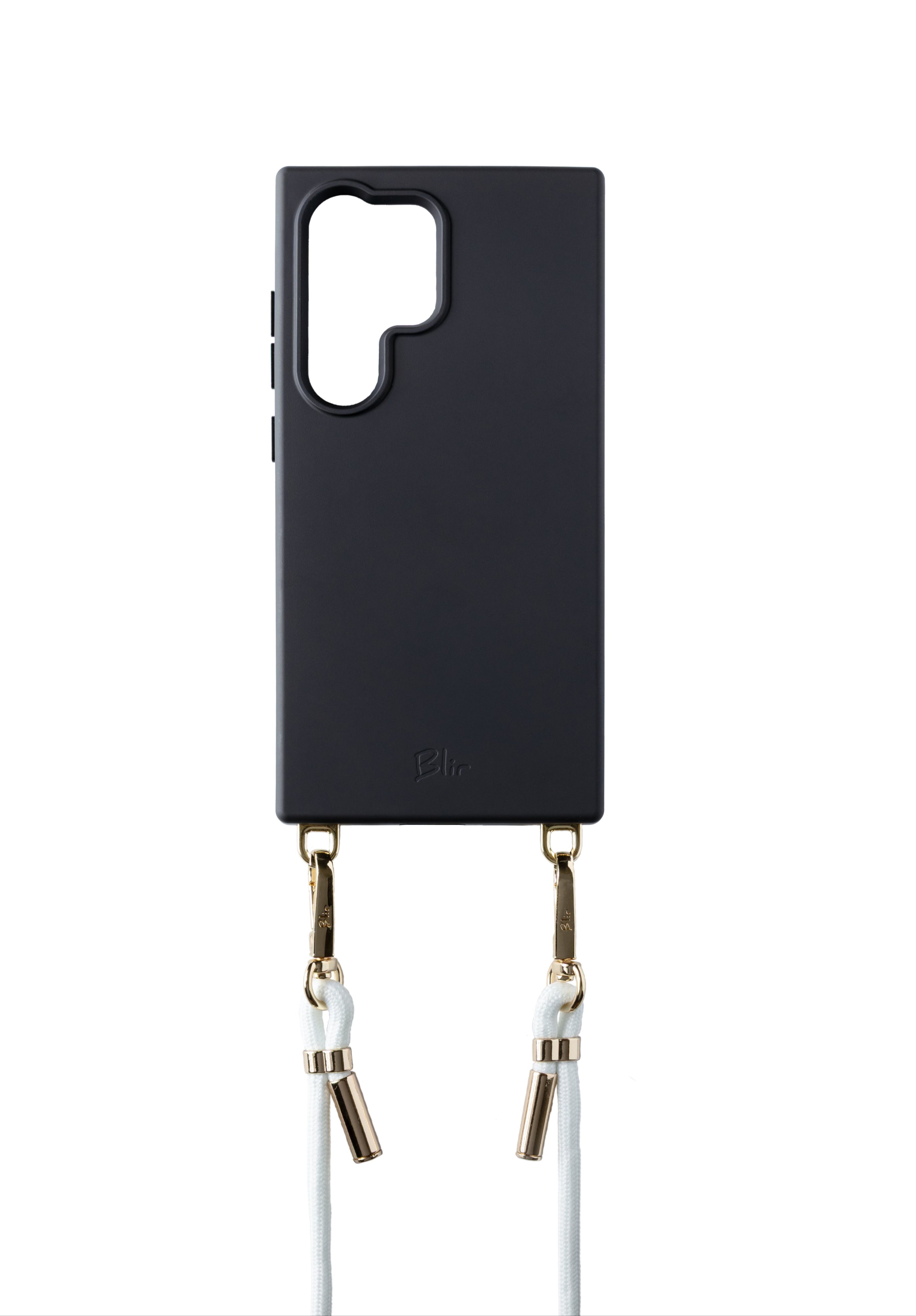 Blir Silhouette Elite - Capa de Silicone com Magsafe com Cordão Removível Preto para Samsung S24 Ultra