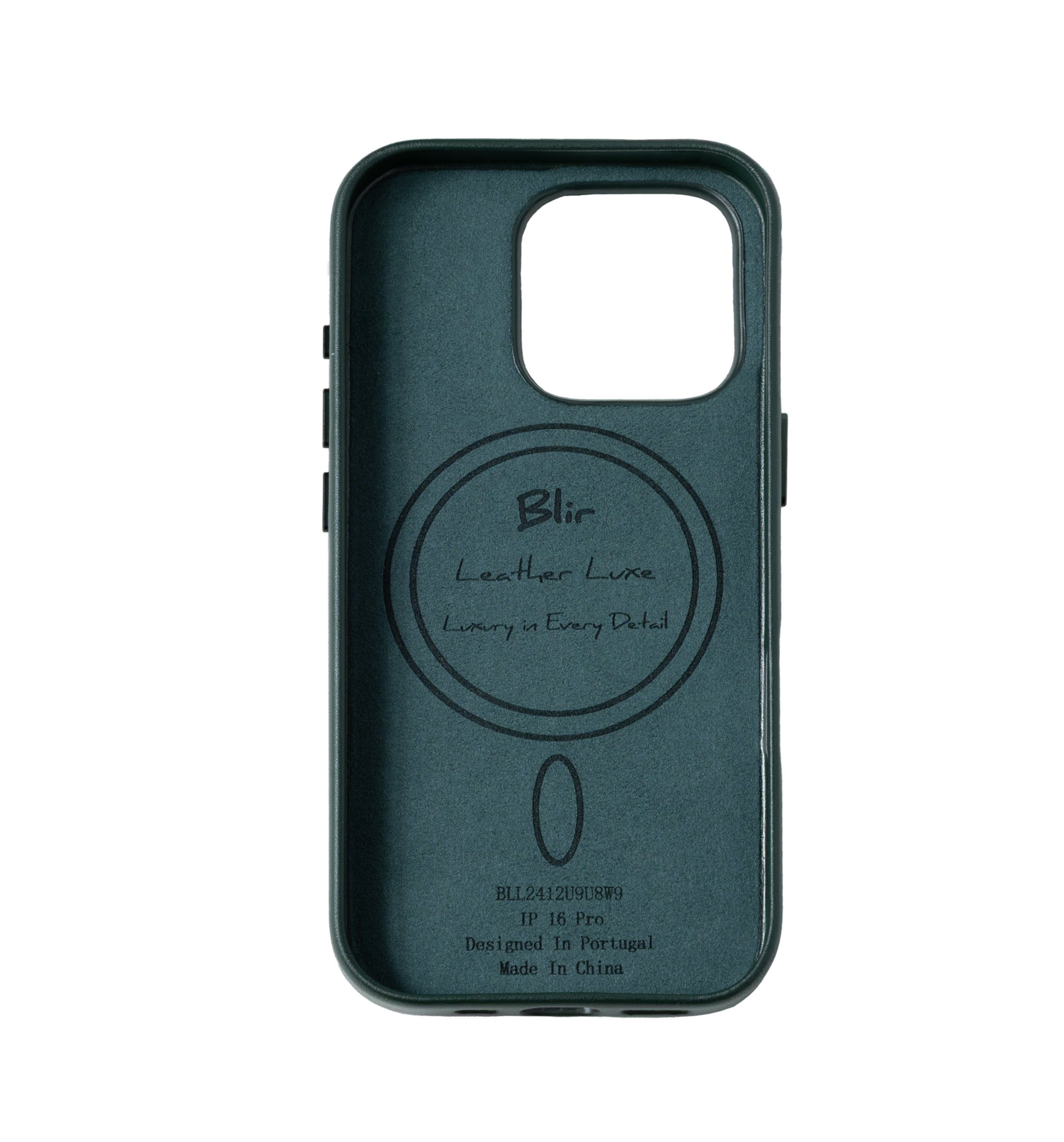 Blir Leather Luxe - Capa Leather com Magsafe para Iphone 16 Pro