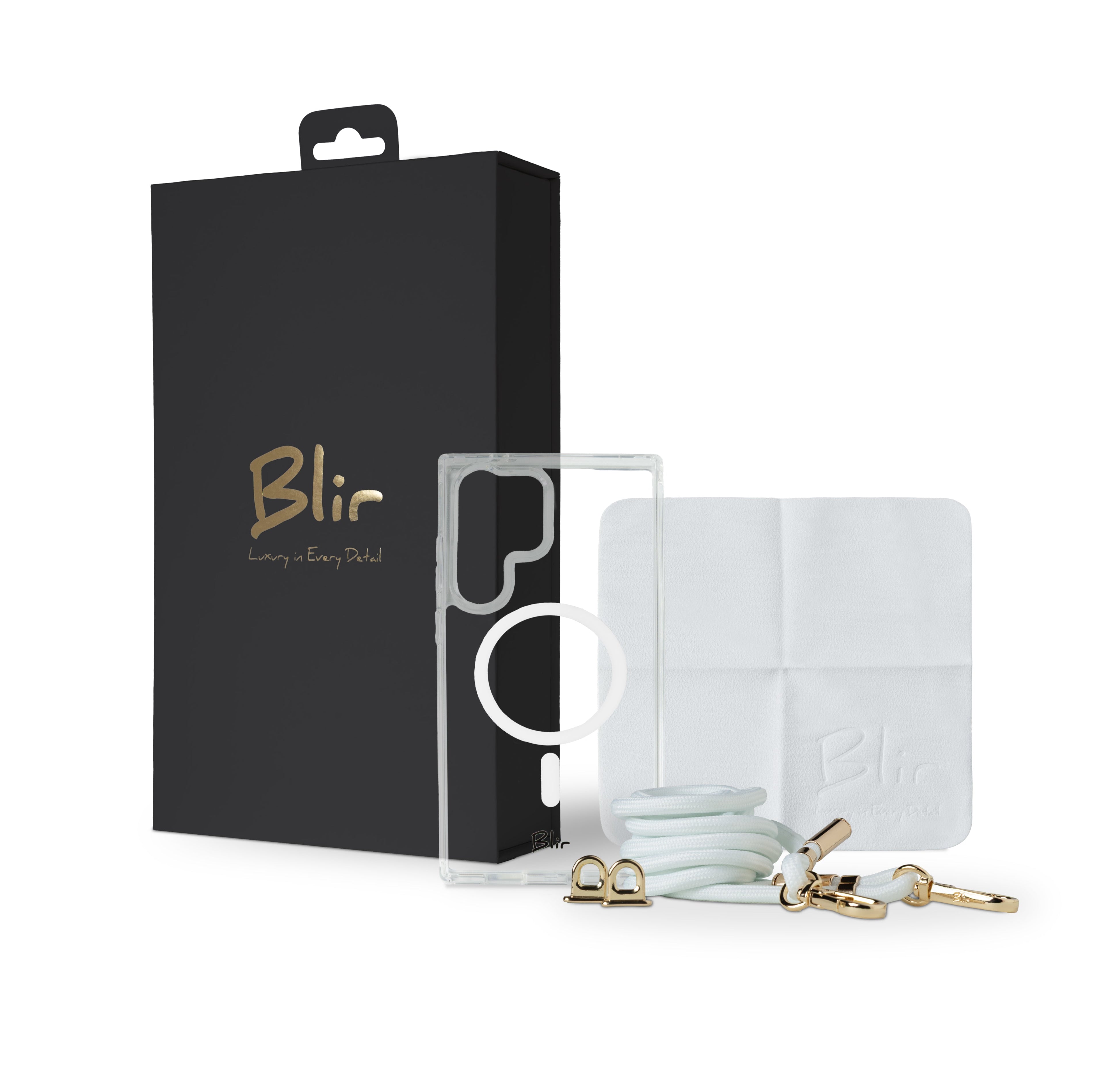 Blir Crystal Fusion - Capa Transparente com Magsafe com Cordão Removível para Samsung S24 Ultra