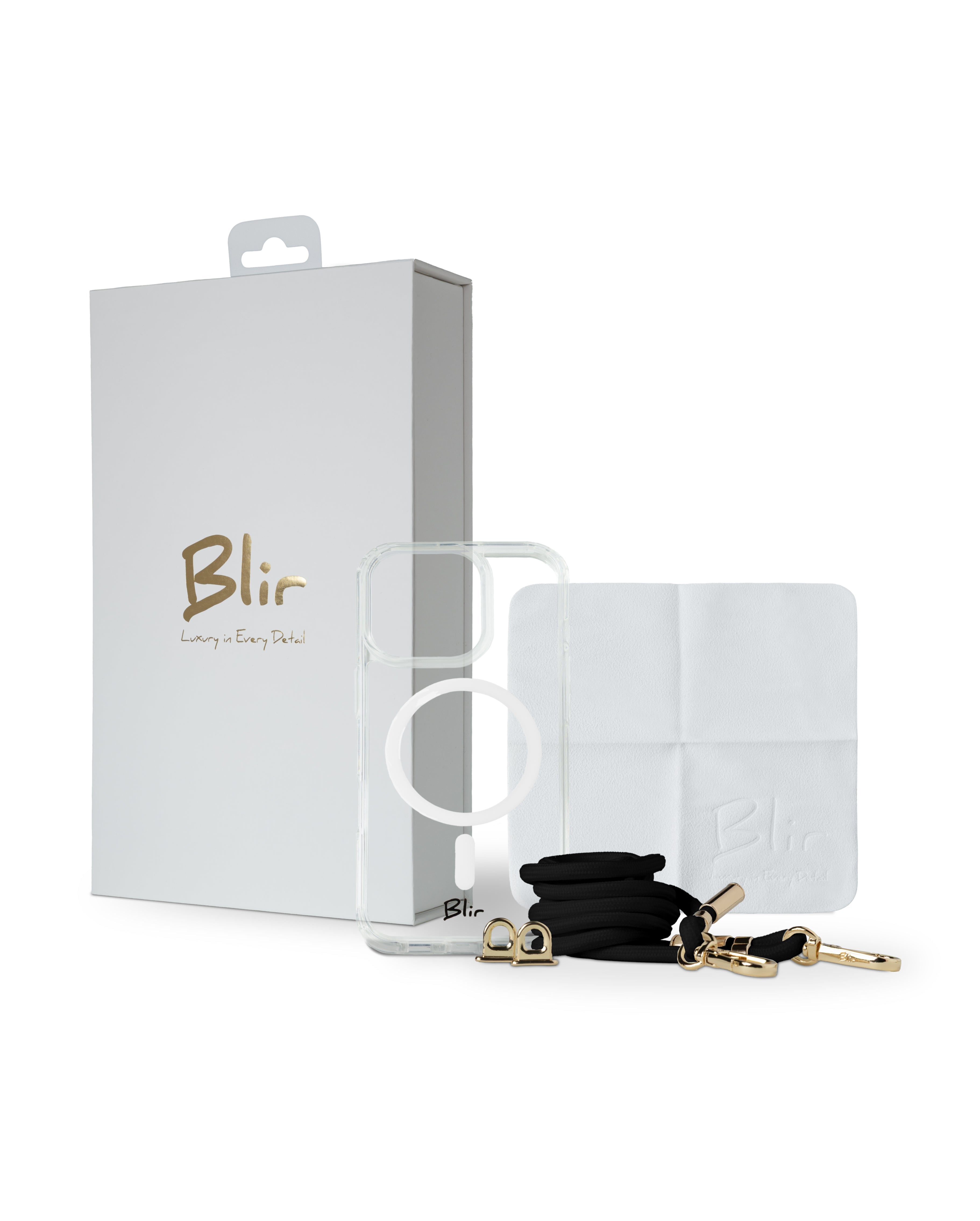 Blir Crystal Fusion - Capa Transparente com Magsafe com Cordão Removível para iPhone 16 Pro