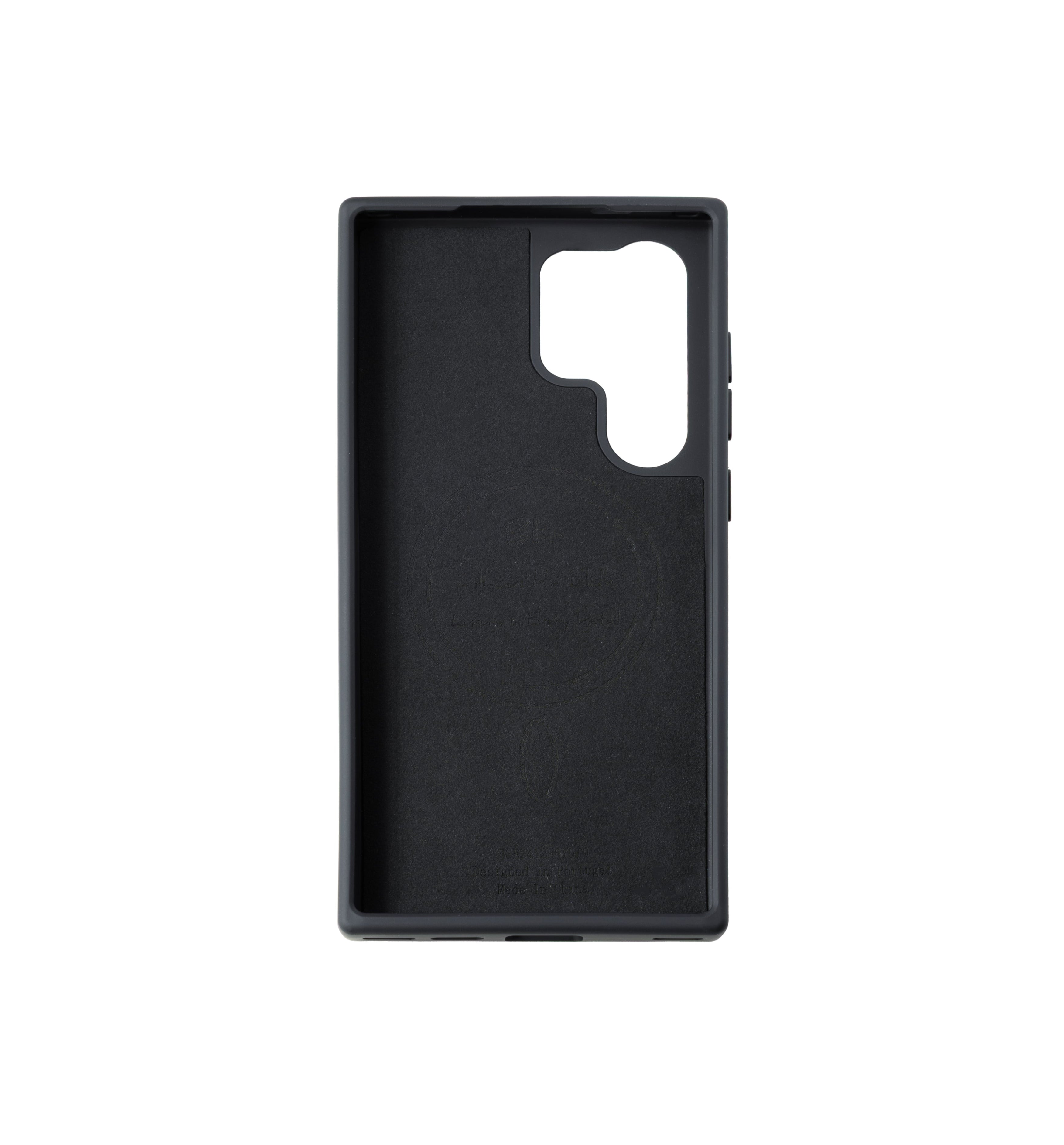 Blir Silhouette Elite - Capa de Silicone com Magsafe com Cordão Removível Preto para Samsung S24 Ultra