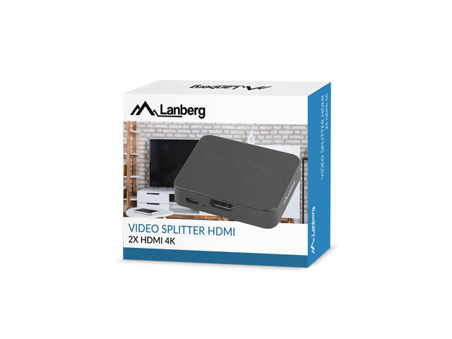 HDMI 4K V1.4b Signal Distributor (1 Input / 2 Outputs) - LANBERG 