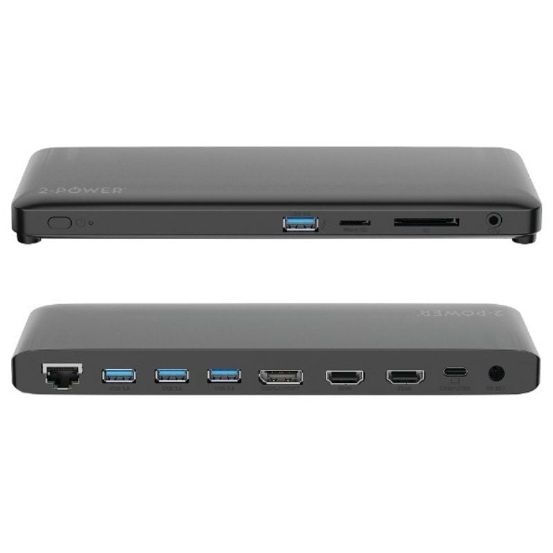 Docking USB Type-c 2-power DOC0117A / 4xusb / 1xusb Type-c PD / 2xhdmi / 1xdisplayport / 1xjack / 1…