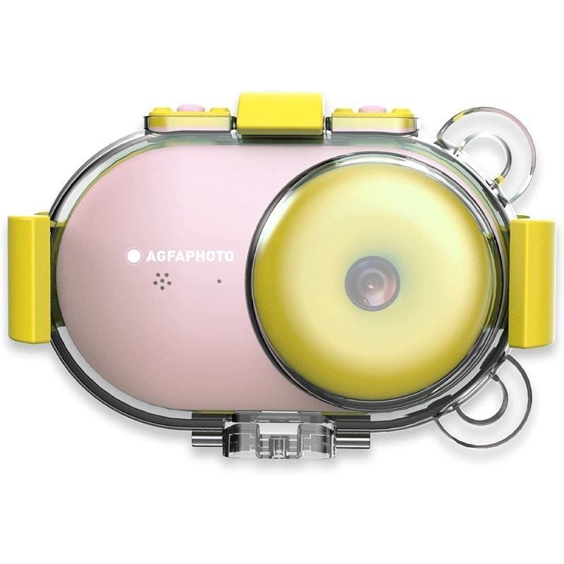Agfaphoto Realikids CAM Câmara Digital Desportiva À Prova de Água / 16MP / Rosa / Inclui Cartão Mic…