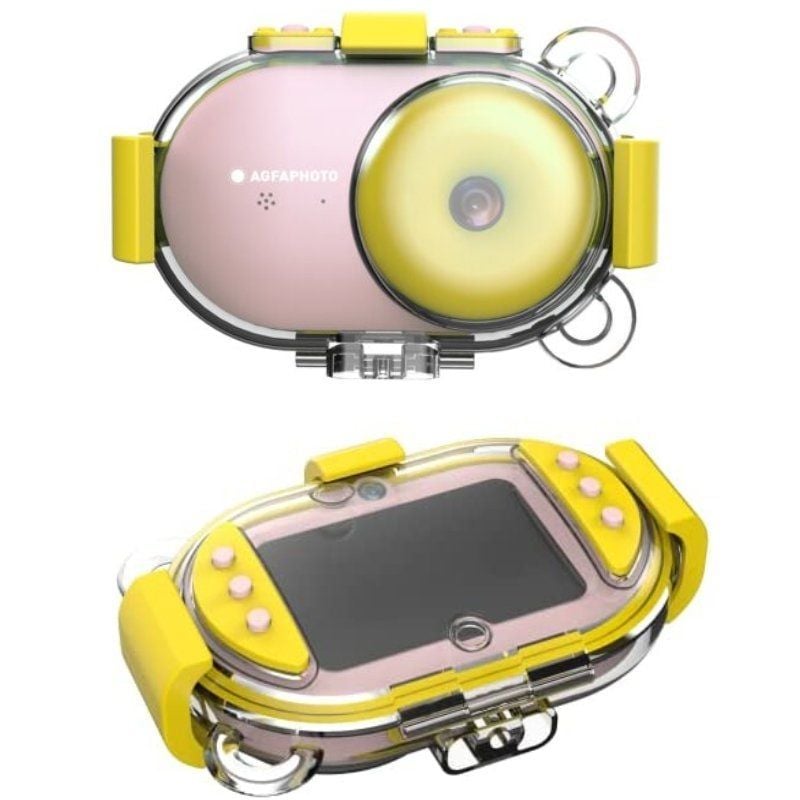 Agfaphoto Realikids CAM Câmara Digital Desportiva À Prova de Água / 16MP / Rosa / Inclui Cartão Mic…
