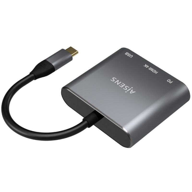 Aisens A109-0669 Conversor / USB Tipo C Macho / HDMI Fêmea - USB Fêmea - USB Tipo C Fêmea / 15cm /…