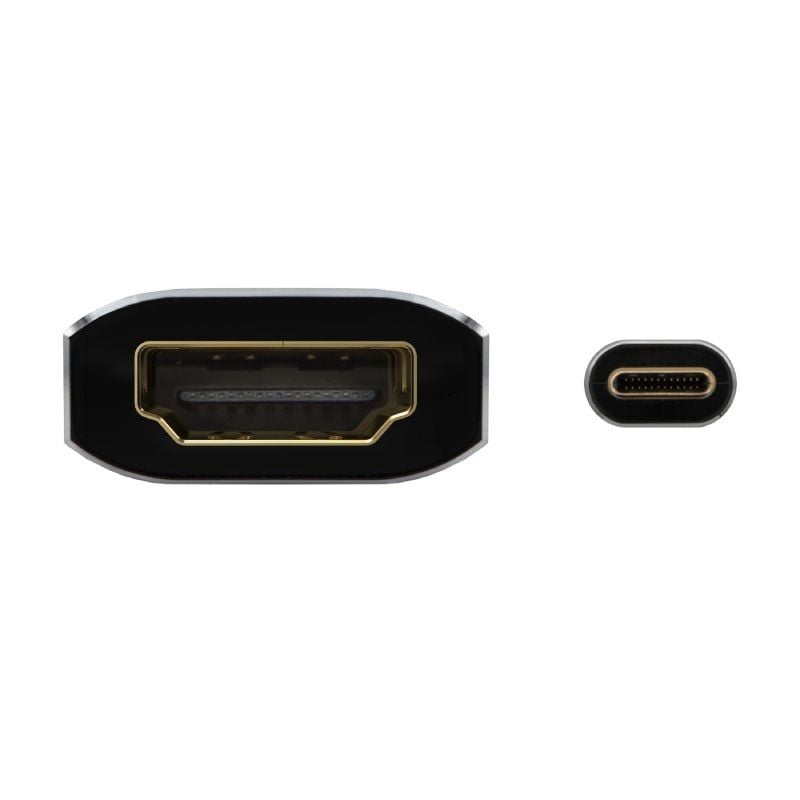 Aisens A109-0683 Conversor HDMI 4K 60hz HDMI / Fêmea HDMI - Macho USB Tipo C / 15cm / Cinzento