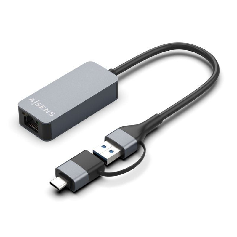 Adaptador USB - USB Tipo C - RJ45 Aisens A109-0710 / 2500mbps
