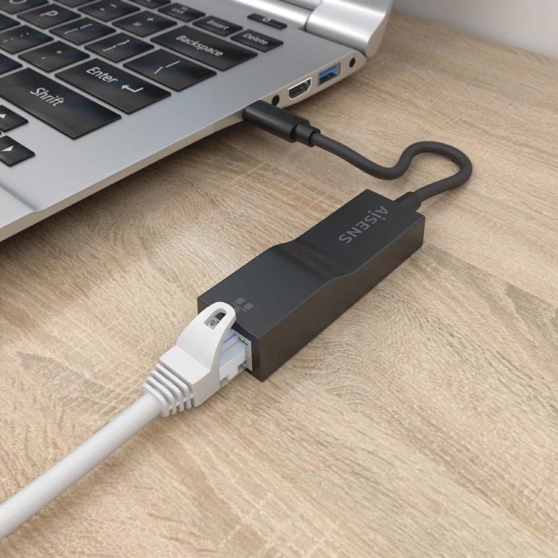 Adaptador USB Tipo C - RJ45 Aisens A106-0765 / 1000mbps
