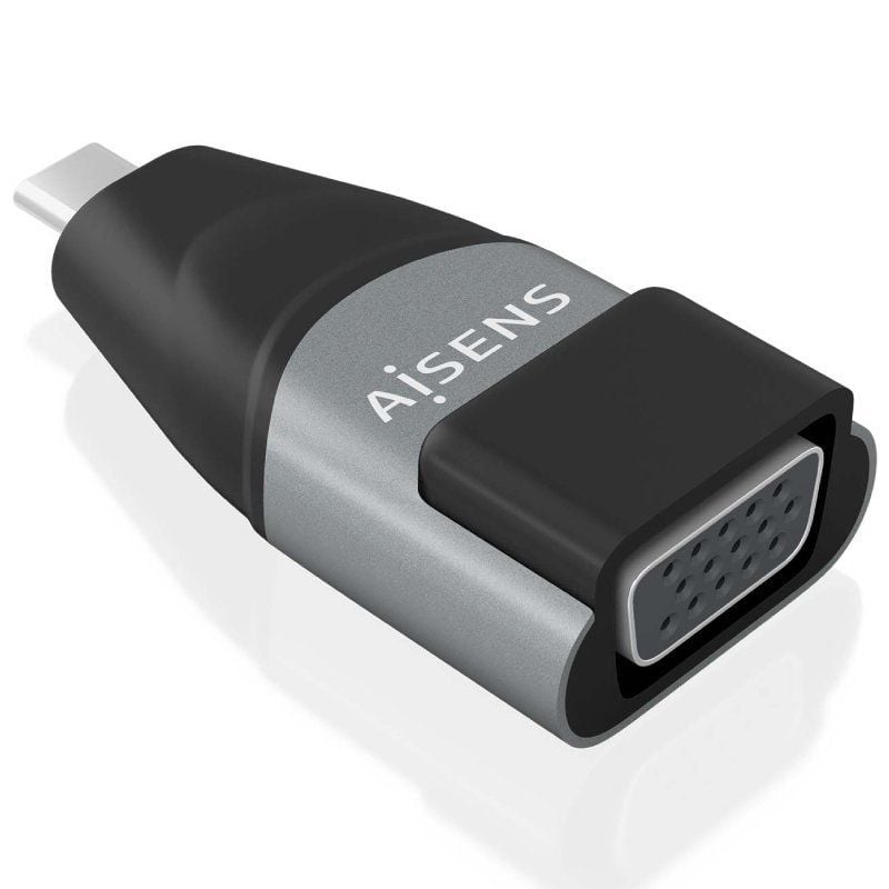 Aisens A109-0863 Adaptador USB Tipo C Macho / USB Tipo C Macho / VGA Fêmea