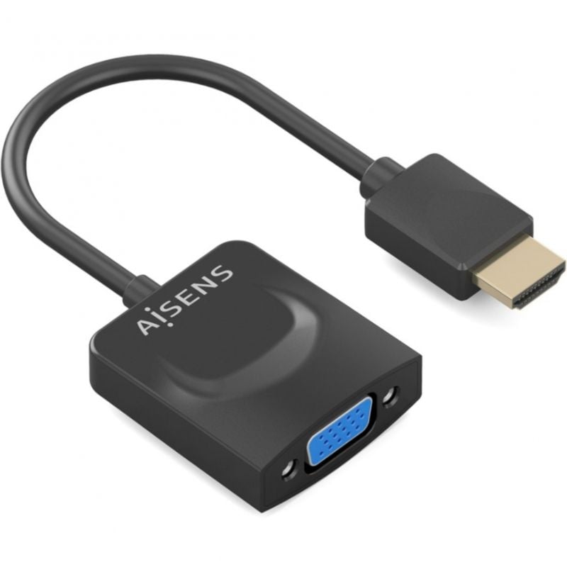 Aisens A122-0947 Conversor / HDMI Macho - SVGA Fêmea / 15cm / Preto
