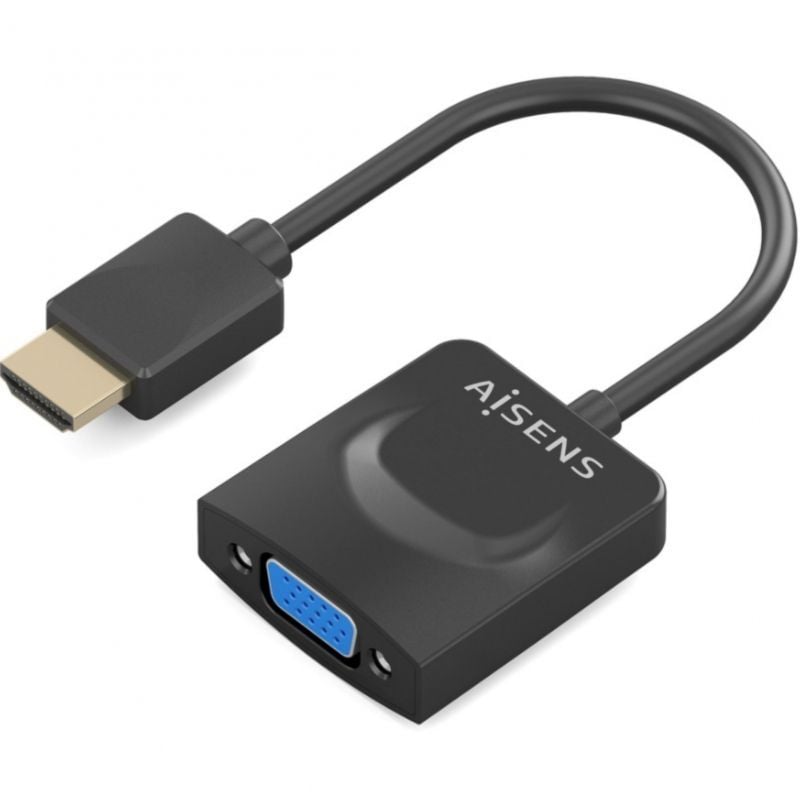 Aisens A122-0947 Conversor / HDMI Macho - SVGA Fêmea / 15cm / Preto