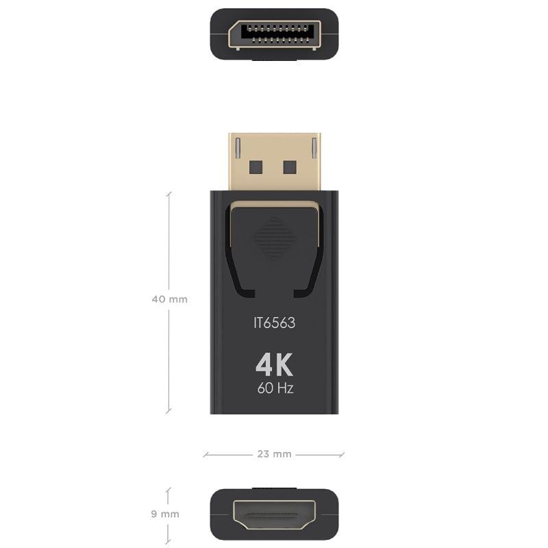 Adaptador HDMI 4K A125-0908 da Aisens A125-0908 / Macho Displayport - Fêmea HDMI