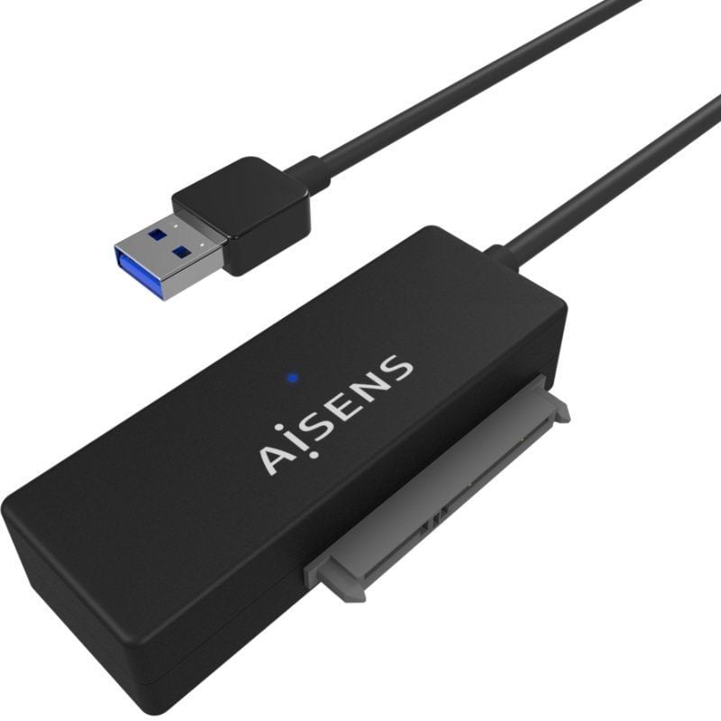 Adaptador de Unidade de Disco Rígido Aisens Ase-35a01b 2,5" / 3,5" / USB 3.0 - SATA / com Fonte de…