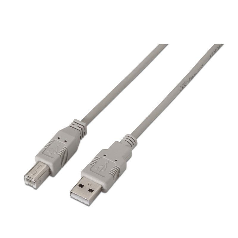 Cabo USB 2.0 para Impressora Aisens A101-0001 / USB Tipo B Macho - USB Macho / Até 2,5w / 60mbps /…