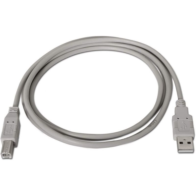 Cabo USB 2.0 para Impressora Aisens A101-0002 / USB Tipo B Macho - USB Macho / Até 2,5w / 60mbps /…