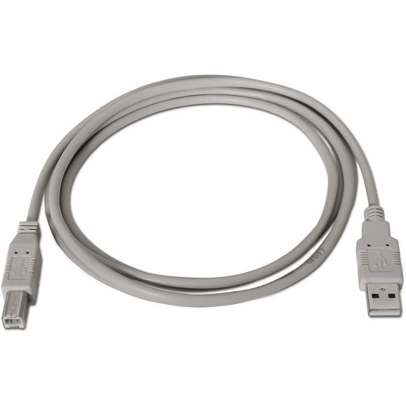 Cabo USB 2.0 para Impressora Aisens A101-0003 / USB Tipo B Macho - USB Macho / Até 2,5w / 60mbps /…