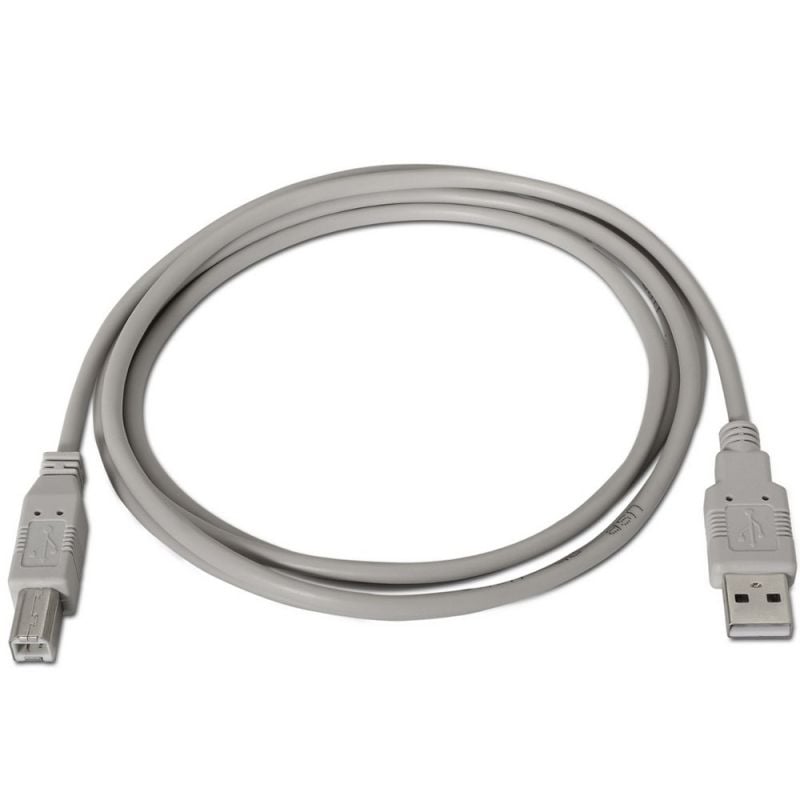 Cabo USB 2.0 para Impressora Aisens A101-0004 / USB Tipo B Macho - USB Macho / Até 2,5w / 60mbps /…