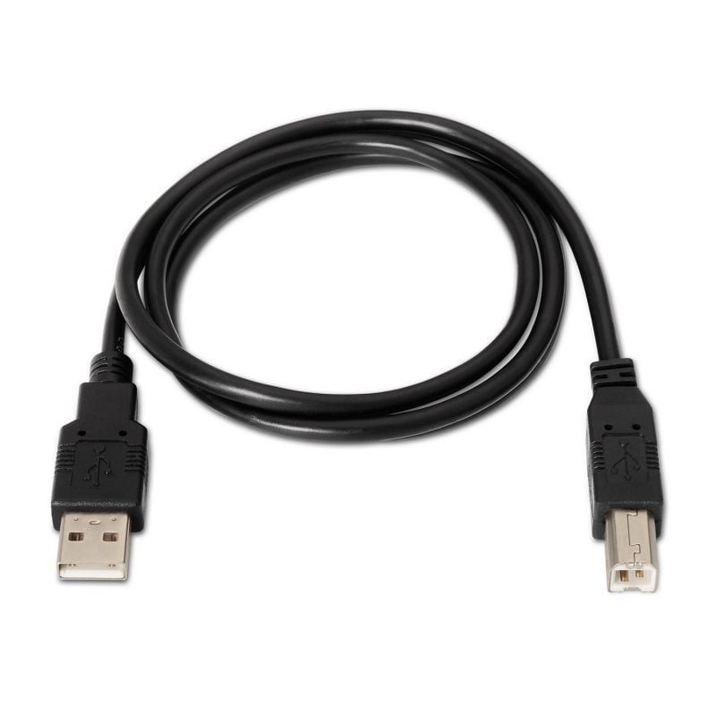 Cabo USB 2.0 para Impressora Aisens A101-0008 / USB Tipo B Macho - USB Macho / Até 2,5w / 60mbps /…