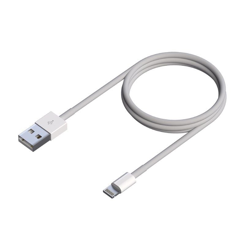 Cabo USB 2.0 Lightning Aisens A102-0542 / Macho USB - Macho Lightning / Até 2,5w / 60mbps / 50cm /…