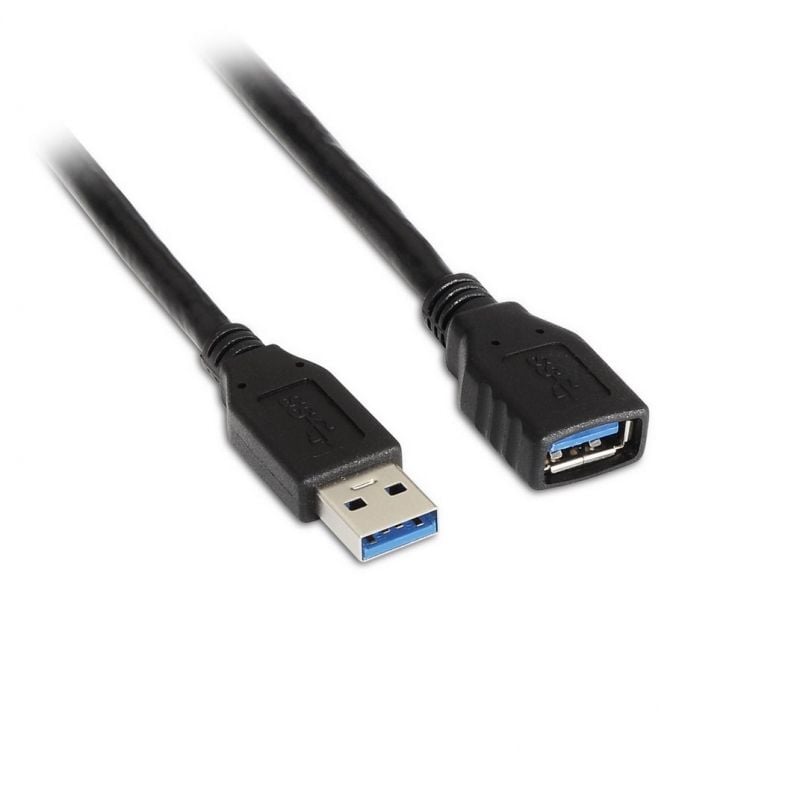 Cabo de Extensão USB 3.0 Aisens A105-0042 / USB Macho - USB Fêmea / Até 9W / 625mbps / 2m / Preto