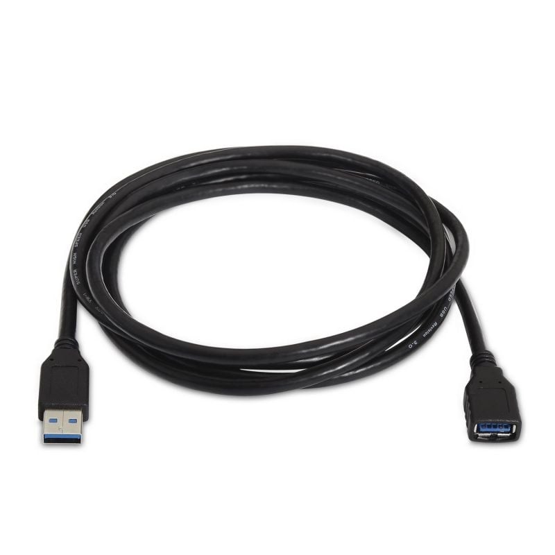 Cabo de Extensão USB 3.0 Aisens A105-0042 / USB Macho - USB Fêmea / Até 9W / 625mbps / 2m / Preto