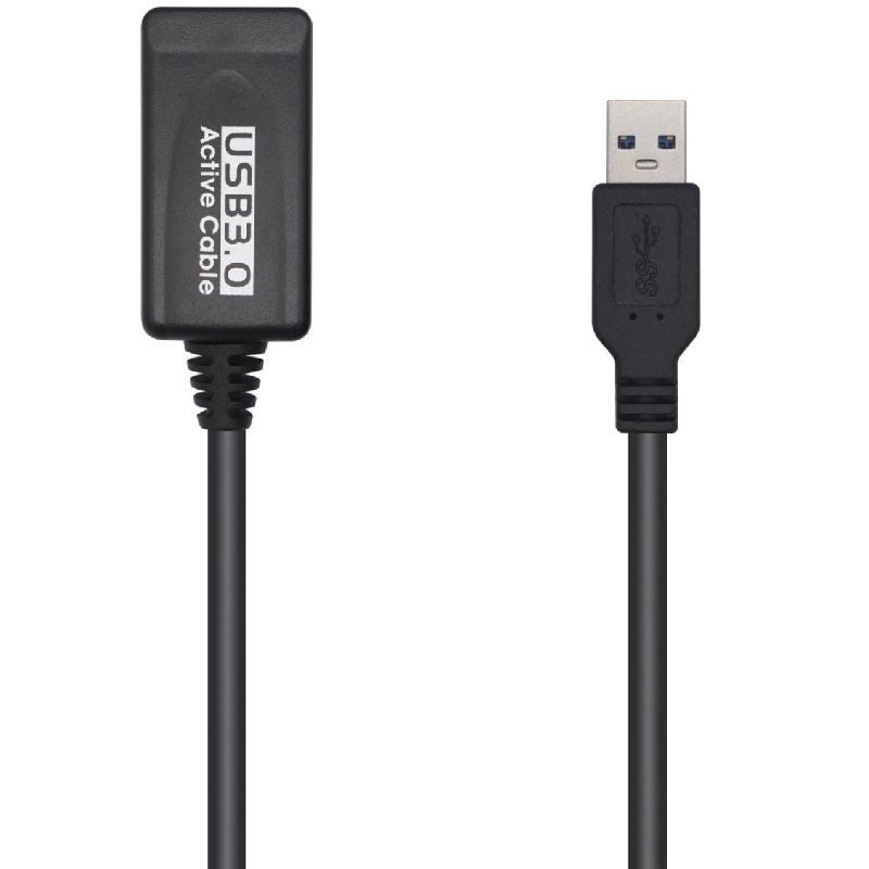 Cabo de Extensão USB 3.0 com Amplificador Aisens A105-0525 / USB Macho - USB Fêmea / Até 9W / 625mb…