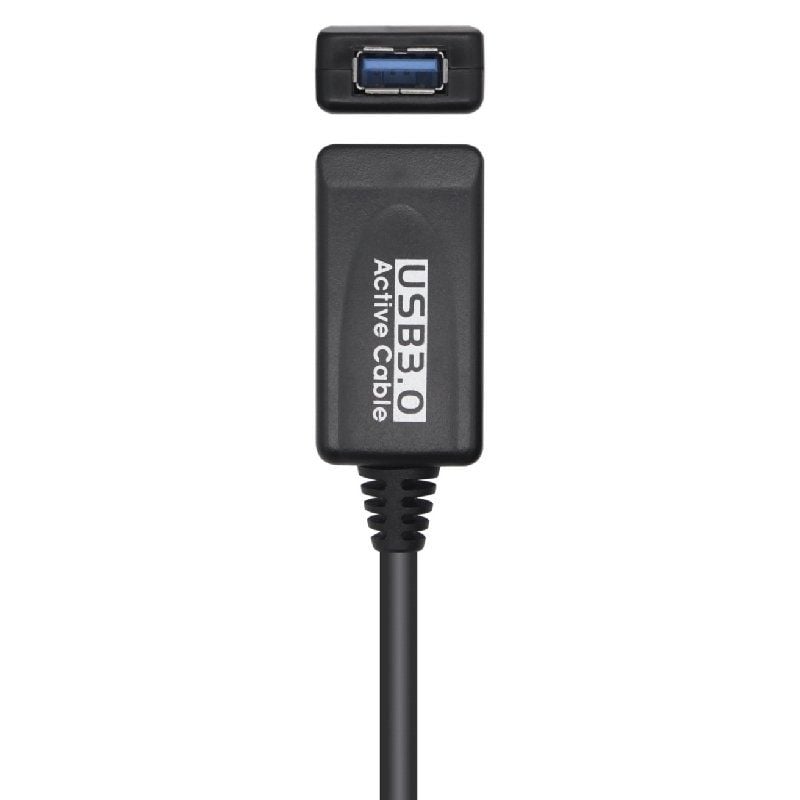 Cabo de Extensão USB 3.0 com Amplificador Aisens A105-0525 / USB Macho - USB Fêmea / Até 9W / 625mb…