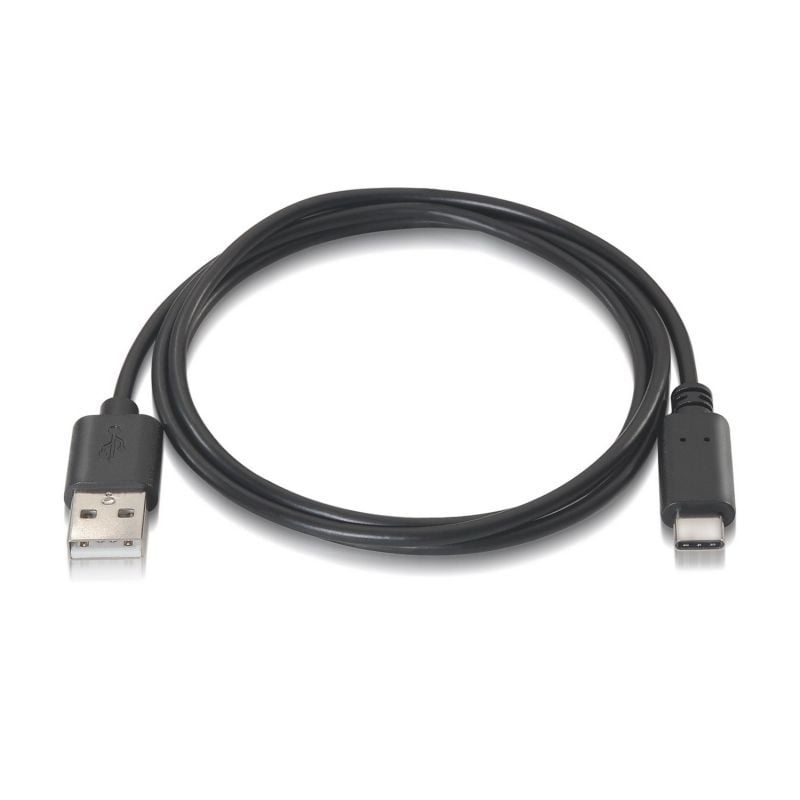 Cabo USB 2.0 Tipo C Aisens A107-0052 / USB Tipo C Macho - USB Macho / Até 9W / 625mbps / 2m / Preto