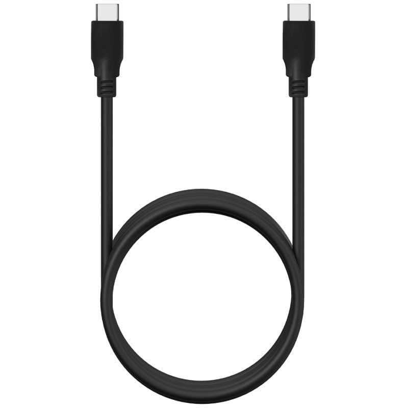 Cabo USB 3.2 Tipo C Aisens A107-0701 20GBPS 5A 100W / USB Tipo C Macho - USB Tipo C Macho / Até 100…