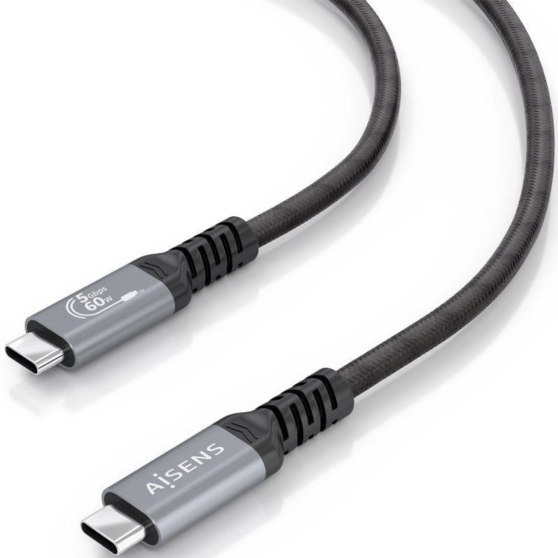 Cabo USB 3.2 Tipo C Aisens A107-0992 / Cabo USB Tipo C - Cabo USB Tipo C / Até 60W / 5gbps / 10m /…