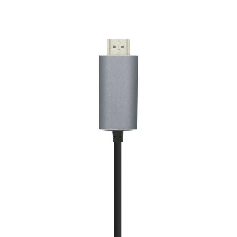 Cabo Conversor Aisens A109-0392 / Cabo USB Tipo C - Cabo HDMI / Até 27W / 1250mbps / 80cm / Preto