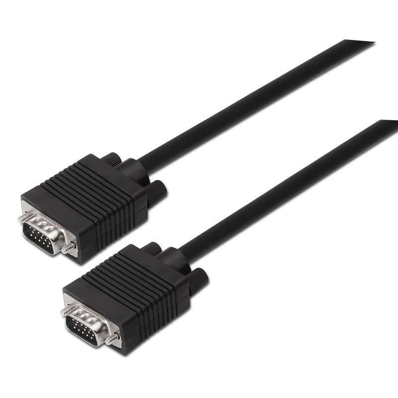 Cabo SVGA Aisens A113-0068 / VGA Macho - VGA Macho / Até 3W / 10mbps / 1,8m / Preto