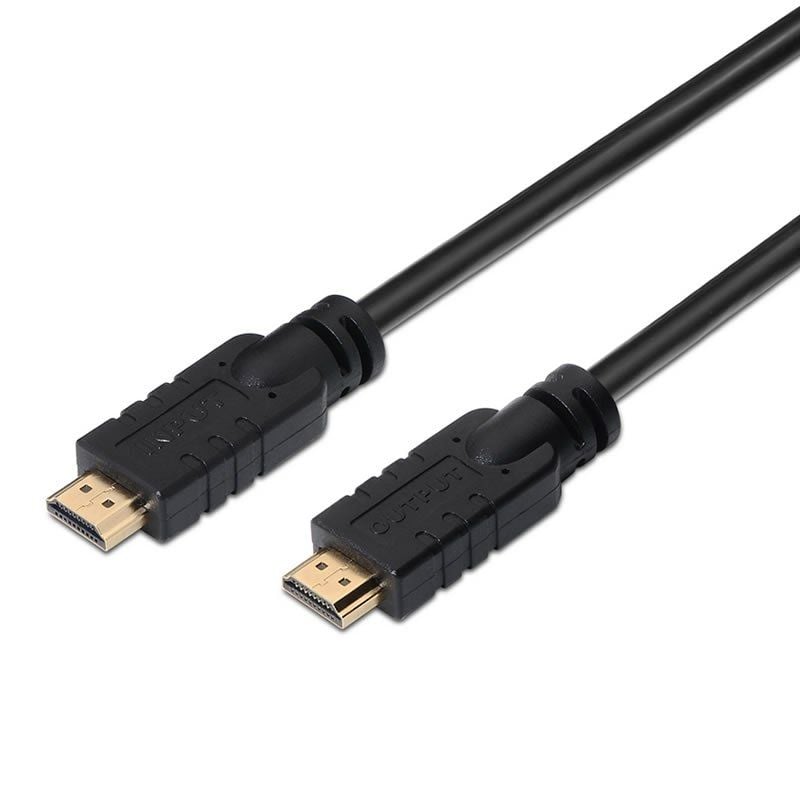 Cabo HDMI 1.4 Aisens A119-0106 / Macho HDMI - Macho HDMI / Até 10W / 720mbps / 30m / Preto