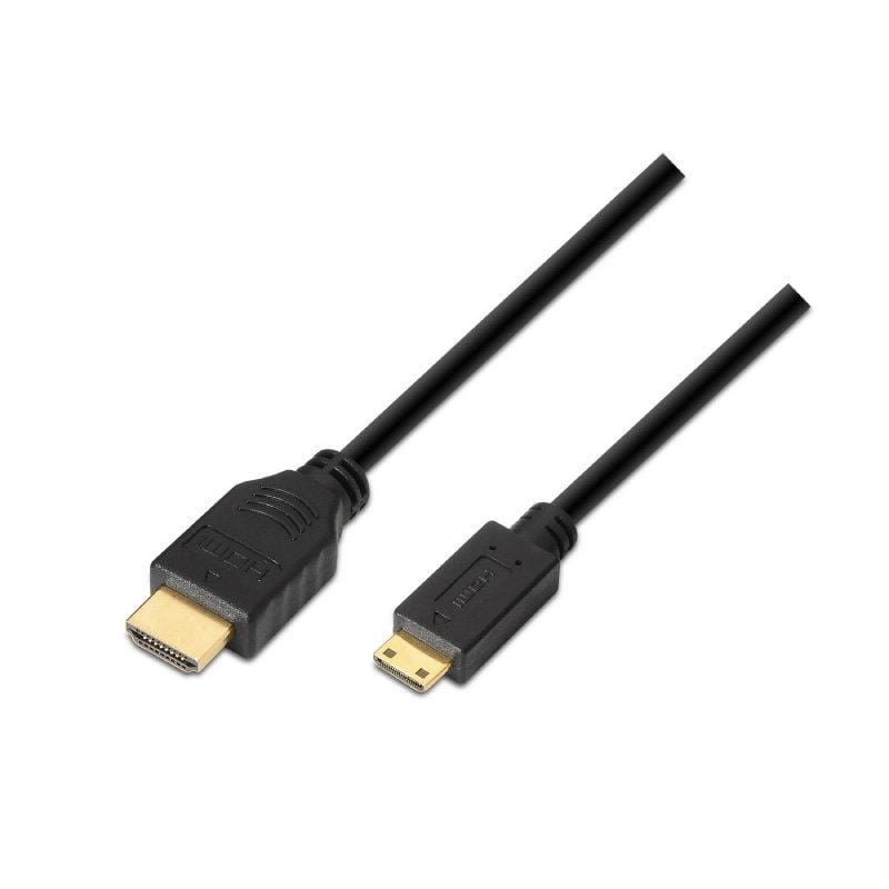 Cabo HDMI Aisens A119-0115 / Macho HDMI - Macho Mini HDMI / Até 10W / 720mbps / 3m / Preto