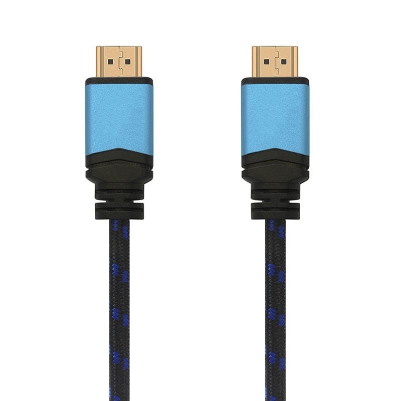 Cabo Aisens A120-0359 4K HDMI 2.0 / Macho HDMI - Macho HDMI / Até 10W / 2250mbps / 5m / Preto e Azul